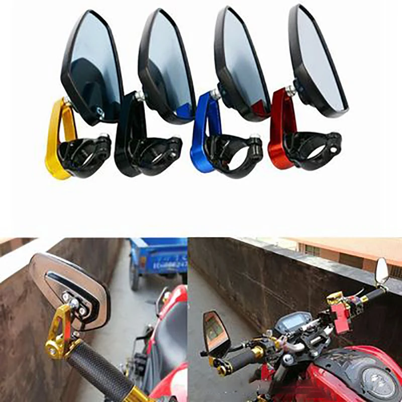 2PCS Universal Motorcycle 22mm Bar End Side Rearview Mirror Aluminum 7/8" Motorbike Bike Handlebar Rear View Mirrors Accessories 
2PCS Universal Motorcycle 22mm Bar End Side Rearview Mirror Aluminum 7/8" Motorbike Bike Handlebar Rear View Mirrors Accessories