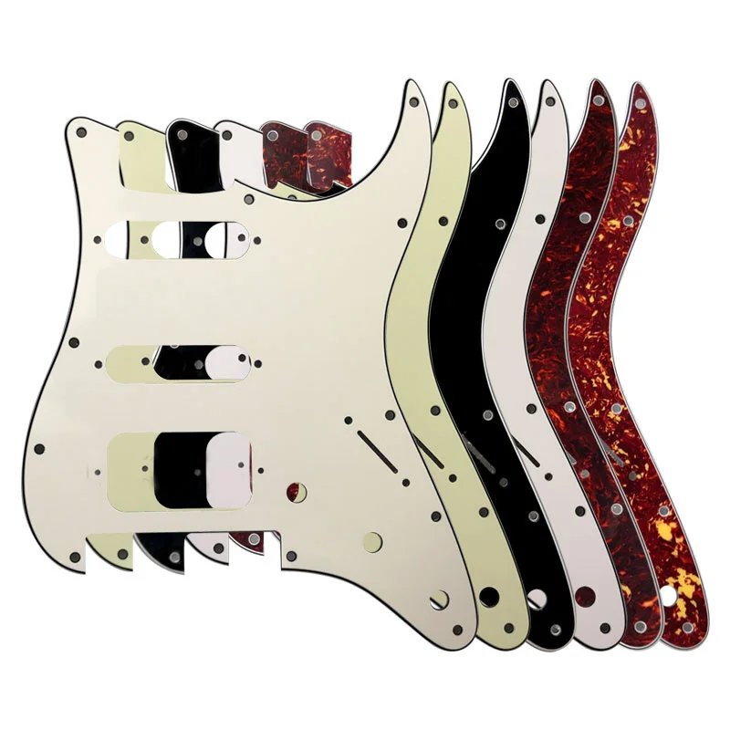 

Pleroo Custom Guitar Pickguard-для США, 11 отверстий, Strat с мостом F Rose Tremolo, Humbucker, одиночная HSS, царапинная пластина