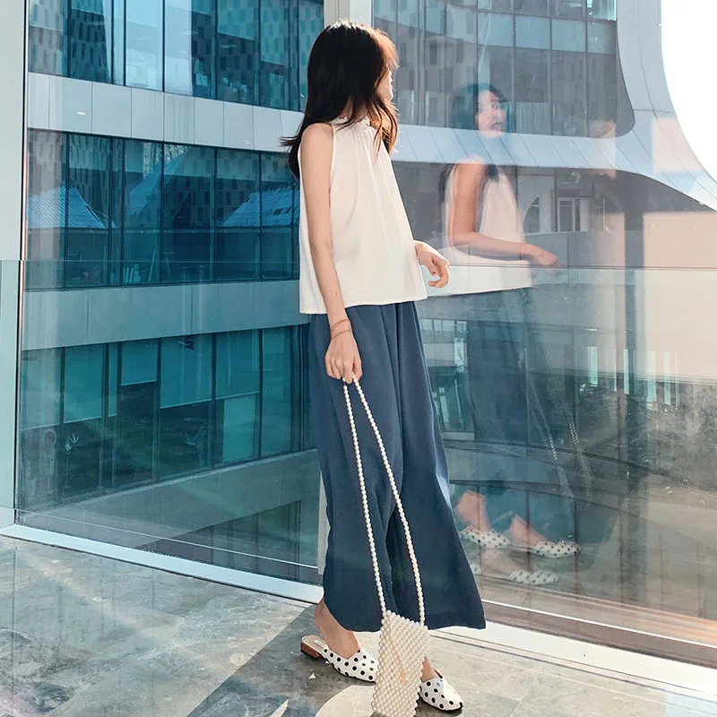 Photo Shoot Loose Pants WOMEN'S Suit Summer 2019 New Style France Non-mainstream Very Fairy Network hong yang Gas Short-height T
Photo Shoot Loose Pants WOMEN'S Suit Summer 2019 New Style France Non-mainstream Very Fairy Network hong yang Gas Short-height T