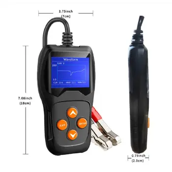 KW600 Car Battery Tester LCD Display 100 to 2000CCA 12V Auto Load Analyer Tool X7JF
KW600 Car Battery Tester LCD Display 100 to 2000CCA 12V Auto Load Analyer Tool X7JF
