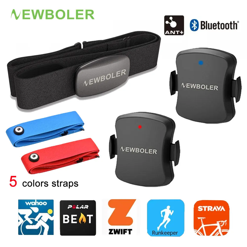 Монитор сердечного ритма NEWBOLER нагрудный ремень Bluetooth 4 0 ANT фитнес двойной режим