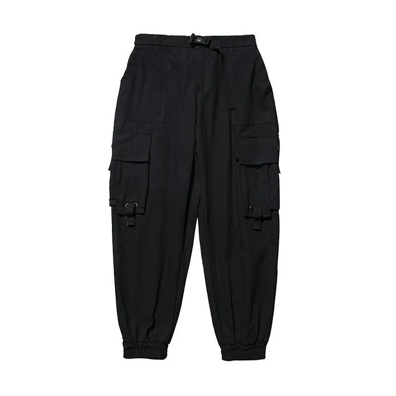 Черные брюки карго Для мужчин в стиле хип хоп 2021 s осень штаны шаровары уличная