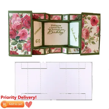 Folder Fancy Box Die DIY Craft Frame Metal Cutting Dies Greeting Scrapbook Gift Card Scrapbooking 3D Photo Album Stencil Templal
Folder Fancy Box Die DIY Craft Frame Metal Cutting Dies Greeting Scrapbook Gift Card Scrapbooking 3D Photo Album Stencil Templal