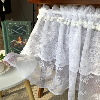 Nordic Finished Curtain Short Idyllic White Yarn Colored Ball Half Curtain Wear Rod Half Curtain Curtain for Cabinet Drawer
Nordic Finished Curtain Short Idyllic White Yarn Colored Ball Half Curtain Wear Rod Half Curtain Curtain for Cabinet Drawer