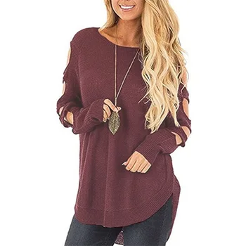 Hollow knitted sweater pullover women winter clothes sueter mujer Full off shoulder sweater 
Hollow knitted sweater pullover women winter clothes sueter mujer Full off shoulder sweater