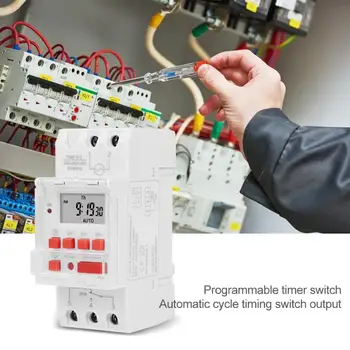 Digital LCD 7 Days Programmable electric Time Switch 220V 110V 12V Automatic Cycle Din Rail Timer Smart Switch Controller
Digital LCD 7 Days Programmable electric Time Switch 220V 110V 12V Automatic Cycle Din Rail Timer Smart Switch Controller