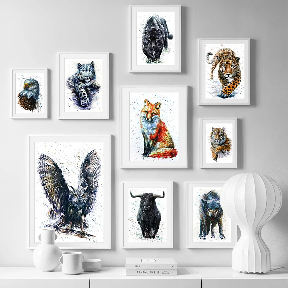 Eagle Leopard Tiger Owl Wolf Animal Wall Art print Canvas Painting Nordic Canvas Poster and Prints Wall Pictures For Living Room
Eagle Leopard Tiger Owl Wolf Animal Wall Art print Canvas Painting Nordic Canvas Poster and Prints Wall Pictures For Living Room