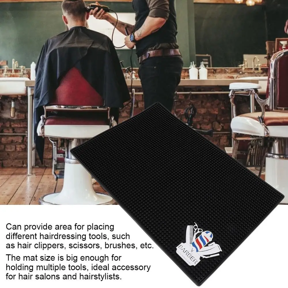 Barber Accessory PVC Salon Heat Insulation Mat Flexible Shop Haircut Tools Non-Slip Pad Periwig for | Красота и здоровье