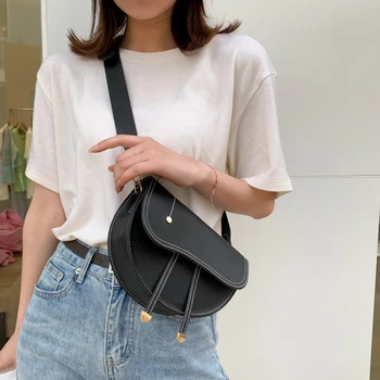Mini Retro Women Saddle Bag 2020 Female Cute Crossbody Messenger Shoulder Bags Solid PU Leather Tote Half Moon Handbag for Lady
Mini Retro Women Saddle Bag 2020 Female Cute Crossbody Messenger Shoulder Bags Solid PU Leather Tote Half Moon Handbag for Lady