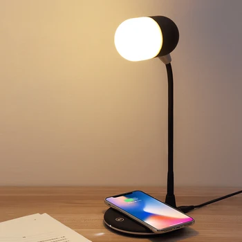 Stepless Brightness LED Table Lamp Wilress Charging Touch Control Bluetooth 4.2 Smart Desk Lamp Gooseneck Adjust Reading Lamp
Stepless Brightness LED Table Lamp Wilress Charging Touch Control Bluetooth 4.2 Smart Desk Lamp Gooseneck Adjust Reading Lamp