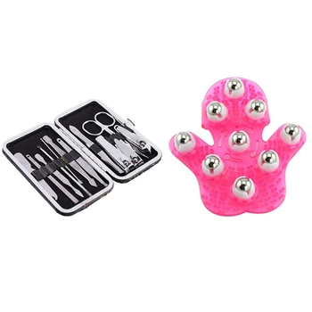 1 Set 12 in 1 Nail Clipper Set Pedicure Manicure Tools Set & 1 Pcs Palm Shaped Massage Glove Body Massager
1 Set 12 in 1 Nail Clipper Set Pedicure Manicure Tools Set & 1 Pcs Palm Shaped Massage Glove Body Massager