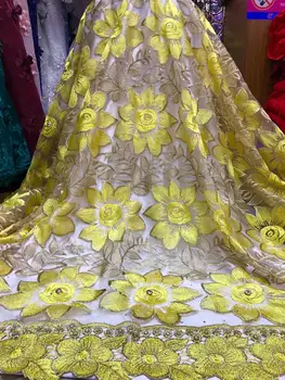 Yellow New French Milk Silk Net Lace Fabric 2019 High Quality African Tulle Lace Fabric With Rhinestone For Nigerian Wedding
Yellow New French Milk Silk Net Lace Fabric 2019 High Quality African Tulle Lace Fabric With Rhinestone For Nigerian Wedding