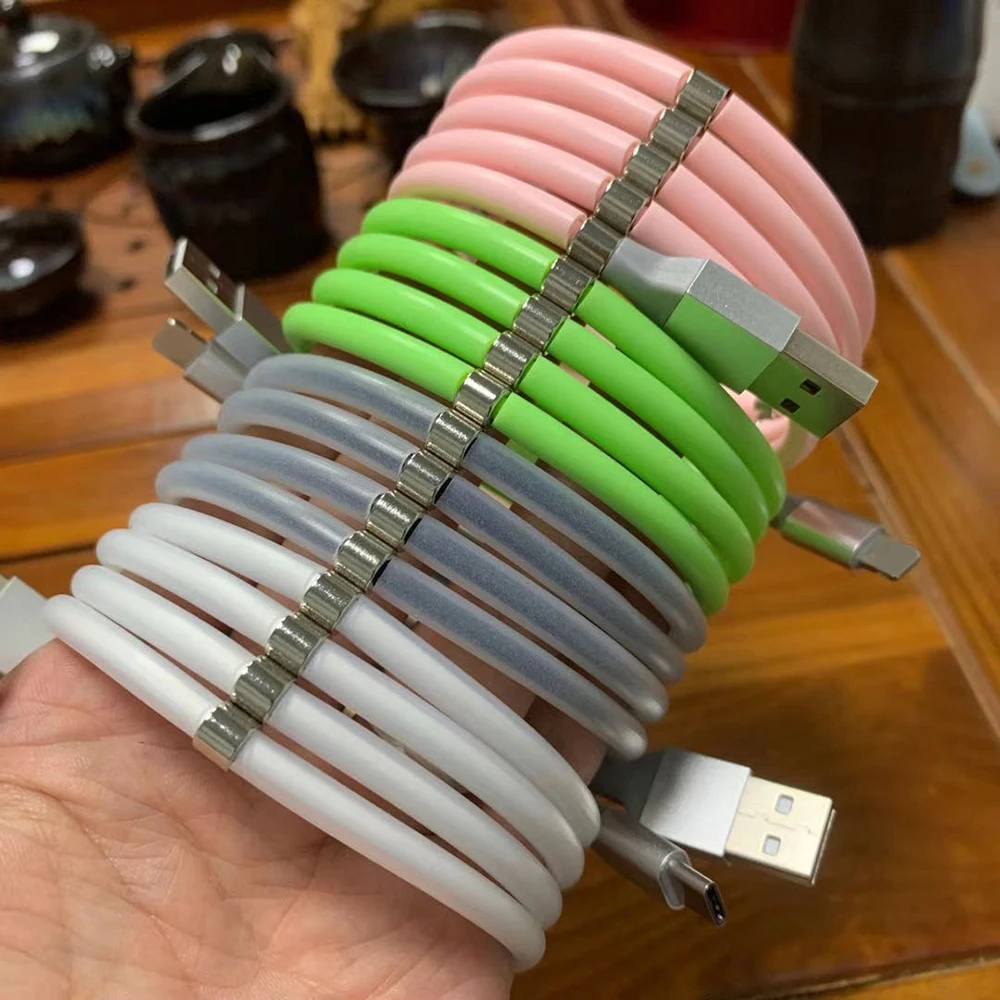 Fast 2A Magic rope cable for iOS automatically retractable Fast charging for Samaung xiaomi huawei Oneplus Type C LG Moto 4.9
Fast 2A Magic rope cable for iOS automatically retractable Fast charging for Samaung xiaomi huawei Oneplus Type C LG Moto 4.9