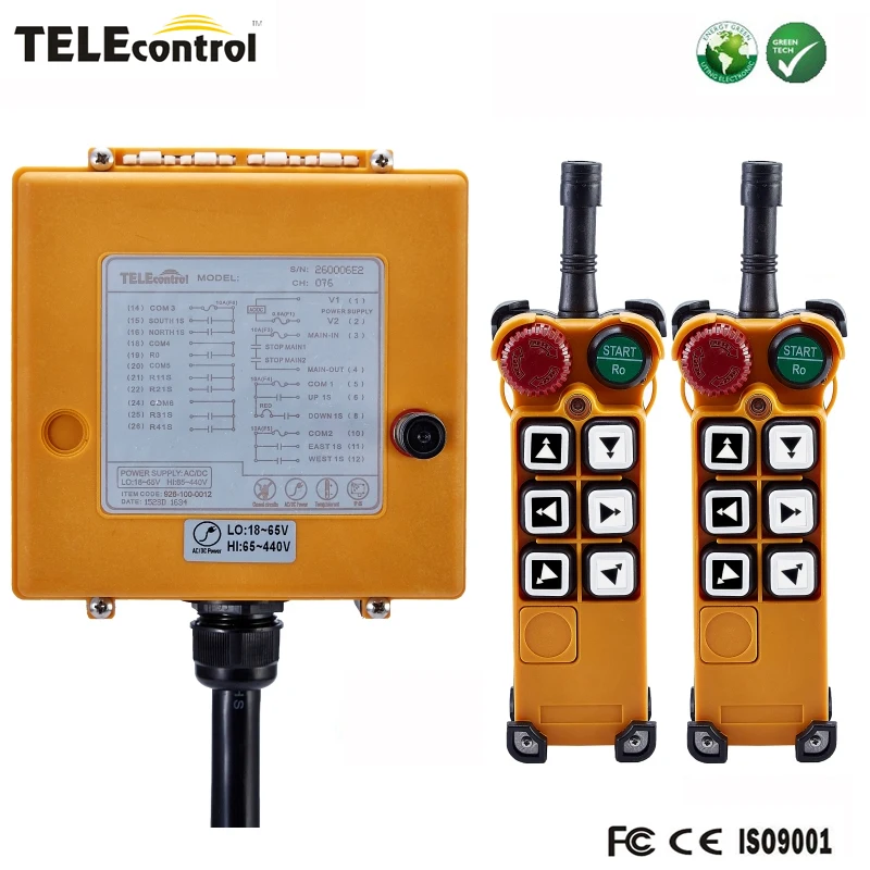 

RF 6 Two Steps Push Buttons Multiple Contro F26-C3 With 2 Transmitter for Mr.Buson