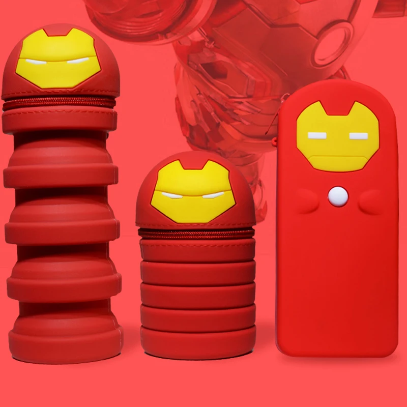Iron Man Retractable Pen Holder Large Capacity Silicone Pencil Case TikTok Cartoon Spider-Man Pencil Bags Students Stationery
Iron Man Retractable Pen Holder Large Capacity Silicone Pencil Case TikTok Cartoon Spider-Man Pencil Bags Students Stationery