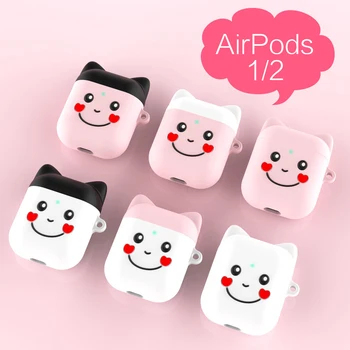 New Cute Cartoon Earphone Case for Apple Airpods sport bluetooth wireless smart expression cover with Pendant Strap Charging
New Cute Cartoon Earphone Case for Apple Airpods sport bluetooth wireless smart expression cover with Pendant Strap Charging