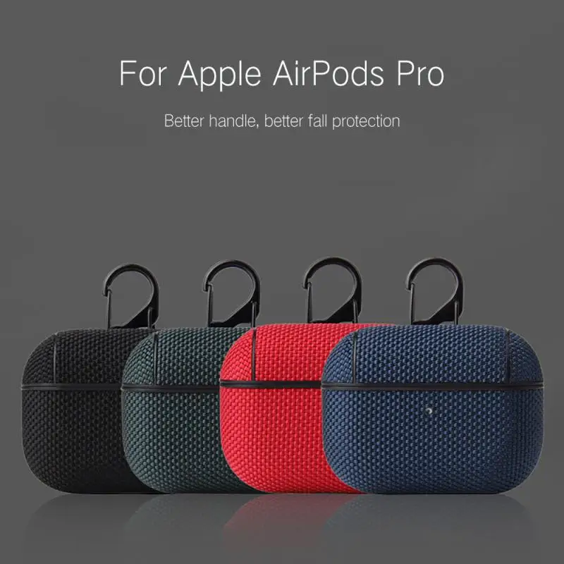 Нейлоновый чехол для Apple Airpods Pro защитный беспроводных Bluetooth наушников AirPods