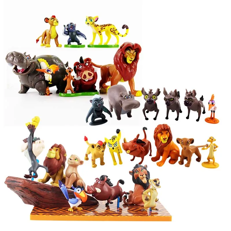 Anime Cartoon Animal Lion Figure Toy Mufasa Nala Hyenas Timon Pumbaa Sarab Pvc Action Figures Model Classic Toys Kids Gifts
Anime Cartoon Animal Lion Figure Toy Mufasa Nala Hyenas Timon Pumbaa Sarab Pvc Action Figures Model Classic Toys Kids Gifts