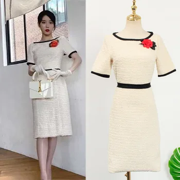 High waist dress for women DEL LUNA Hotel same flower IU платье летнее Korean autumn Gifts Birthday Christmas Clothes wear 
High waist dress for women DEL LUNA Hotel same flower IU платье летнее Korean autumn Gifts Birthday Christmas Clothes wear