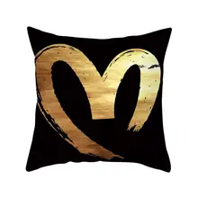Pillow Cover Breathable Easy Care Polyester Black Golden Foiled Throw Couch Cushion Case Home Supplies
Pillow Cover Breathable Easy Care Polyester Black Golden Foiled Throw Couch Cushion Case Home Supplies