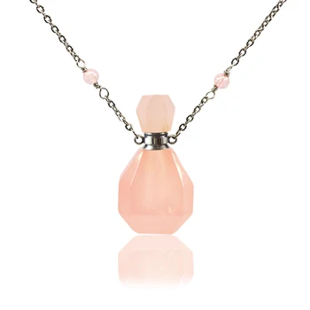 1PC Rose Quartzs Essential Oil Bottle Pendants Necklace Perfume Bottle Pendants Stone Jewelry charm for Necklace Making
1PC Rose Quartzs Essential Oil Bottle Pendants Necklace Perfume Bottle Pendants Stone Jewelry charm for Necklace Making