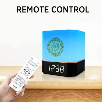 Equantu Muslim USB Night Light LED Clock Portable Desktop 7 Colors Changing Touch Lamp Home Decoration Quran Bluetooth Speakers
Equantu Muslim USB Night Light LED Clock Portable Desktop 7 Colors Changing Touch Lamp Home Decoration Quran Bluetooth Speakers