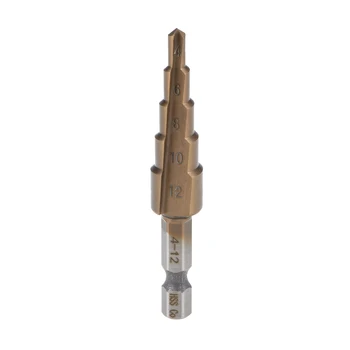 uxcell Step Drill Bit 4mm to 12mm 5 Step Size M35 Cobalt 2 Straight Flutes Hex Shank for Metal Wood Plastic
uxcell Step Drill Bit 4mm to 12mm 5 Step Size M35 Cobalt 2 Straight Flutes Hex Shank for Metal Wood Plastic