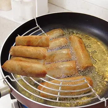 24/26/28/30cm Durable Rust-proof Stainless Steel Semi-circular Frying Pan Shelf Heat-resistance Oil Drain Rack Shelves Tools
24/26/28/30cm Durable Rust-proof Stainless Steel Semi-circular Frying Pan Shelf Heat-resistance Oil Drain Rack Shelves Tools