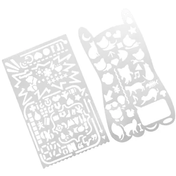 2PCS Drawing Templates Hollow Painting Stencils Templates for Kids DIY Crafts Scrapbooking (Graffiti Stencil, Cat Stencil) 
2PCS Drawing Templates Hollow Painting Stencils Templates for Kids DIY Crafts Scrapbooking (Graffiti Stencil, Cat Stencil)