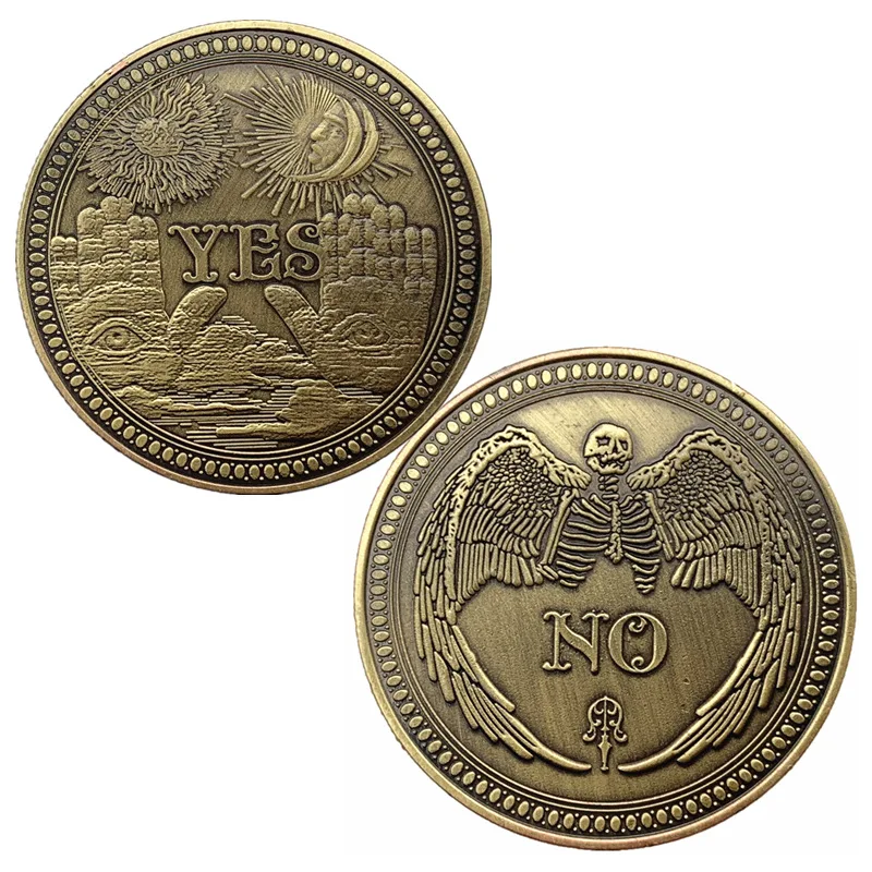 Yes or No Skull Commemorative Coin Gothic Prediction Souvenir Challenge All Seeing Eye Collectible Coins Collection Art Craft
Yes or No Skull Commemorative Coin Gothic Prediction Souvenir Challenge All Seeing Eye Collectible Coins Collection Art Craft