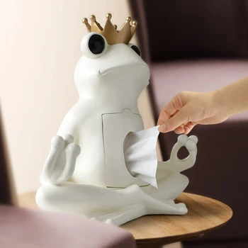 Decorative Tissue Box Holder Home Decor Organizer Resin Storage Box on Tabletop Frog Statue Ornament Craft Sculpture Gift Modern
Decorative Tissue Box Holder Home Decor Organizer Resin Storage Box on Tabletop Frog Statue Ornament Craft Sculpture Gift Modern