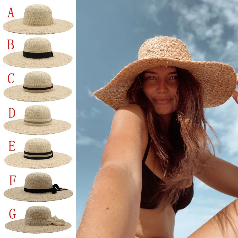 Women Soft Straw Floppy Hats Summer Wide Brim Sunhat Beach Caps Travel Outdoor Size US 7 1/8 UK M
Women Soft Straw Floppy Hats Summer Wide Brim Sunhat Beach Caps Travel Outdoor Size US 7 1/8 UK M