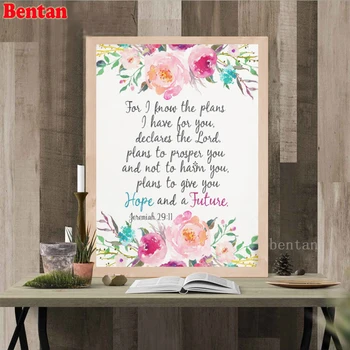 Bible Verse Jeremiah Scripture Christianity Flower Diamond Embroidery Full Square round 5D DIY Diamond Painting Cross Stitch Kit
Bible Verse Jeremiah Scripture Christianity Flower Diamond Embroidery Full Square round 5D DIY Diamond Painting Cross Stitch Kit