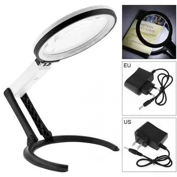 1.8X/5X ABS + Acrylic Lens Desk-top Multifunctional Foldable Rechargeable Magnifier 12 LED Light for Reading and Inspection
1.8X/5X ABS + Acrylic Lens Desk-top Multifunctional Foldable Rechargeable Magnifier 12 LED Light for Reading and Inspection