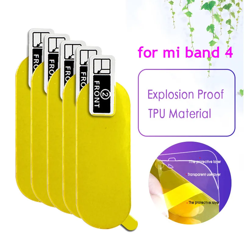 5pc Protective Film for Mi Band 4 Smart Wristband Full Screen Protector Hydrogel Film for Xiaomi Bracelet Smart Accessories
5pc Protective Film for Mi Band 4 Smart Wristband Full Screen Protector Hydrogel Film for Xiaomi Bracelet Smart Accessories