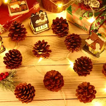 36pcs Natural Pine Cones Hanging Ornaments Christmas Tree Decoration Crafts Home Winter Holiday Party Adornments
36pcs Natural Pine Cones Hanging Ornaments Christmas Tree Decoration Crafts Home Winter Holiday Party Adornments