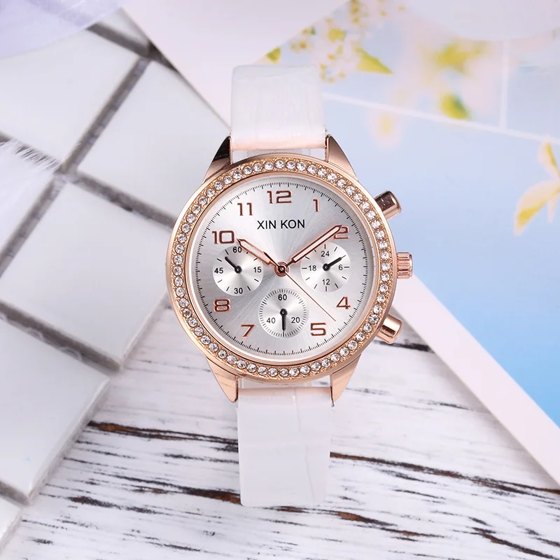New Style Fashion Diamond Set Ladies' Watch Three-Eyed Six-pin Leather Strap Watch Popular Fashion Waterproof Versatile Hipster
New Style Fashion Diamond Set Ladies' Watch Three-Eyed Six-pin Leather Strap Watch Popular Fashion Waterproof Versatile Hipster