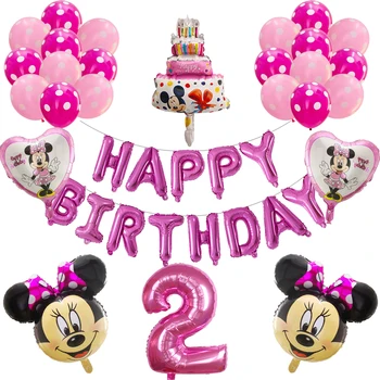 1 set Mickey Minnie Mouse Foil Balloon 30inch Number Latex Balloons Cake baby 1 2 3st Birthday Party Decoration Kids Toy Globos
1 set Mickey Minnie Mouse Foil Balloon 30inch Number Latex Balloons Cake baby 1 2 3st Birthday Party Decoration Kids Toy Globos