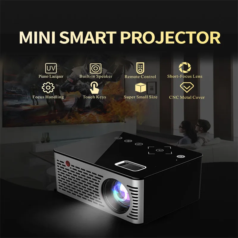 Home Multimedia Cinema Projector Portable Mini Projector 1080P Full HD Projector Support USB AV TF HDMI
Home Multimedia Cinema Projector Portable Mini Projector 1080P Full HD Projector Support USB AV TF HDMI