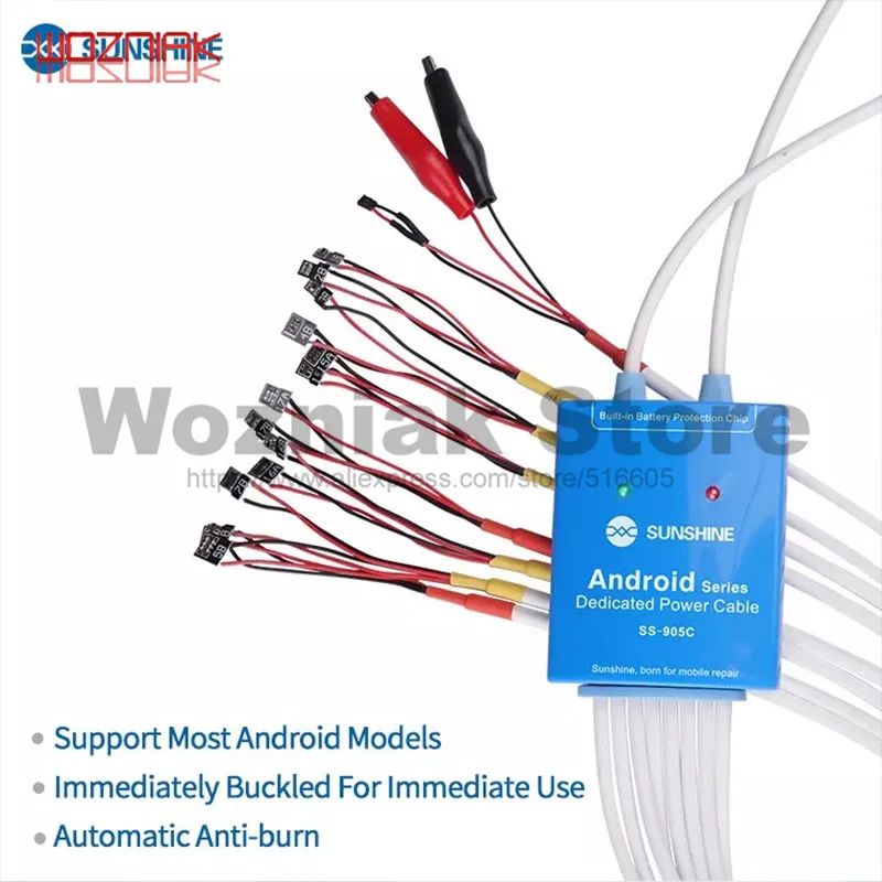 SS-905C Android One Button Boot Control line for Huawei Xiaomi Samsung Meizu OnePlus OPPO Anti-Burn Test Cable Power Supply Line
SS-905C Android One Button Boot Control line for Huawei Xiaomi Samsung Meizu OnePlus OPPO Anti-Burn Test Cable Power Supply Line