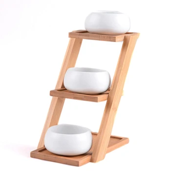 CSS Succulent Planter Bamboo Plant Stand Shelf Holds 3 Flower Pot Air Planters Holder Planters Stand with Bonsai Pots
CSS Succulent Planter Bamboo Plant Stand Shelf Holds 3 Flower Pot Air Planters Holder Planters Stand with Bonsai Pots