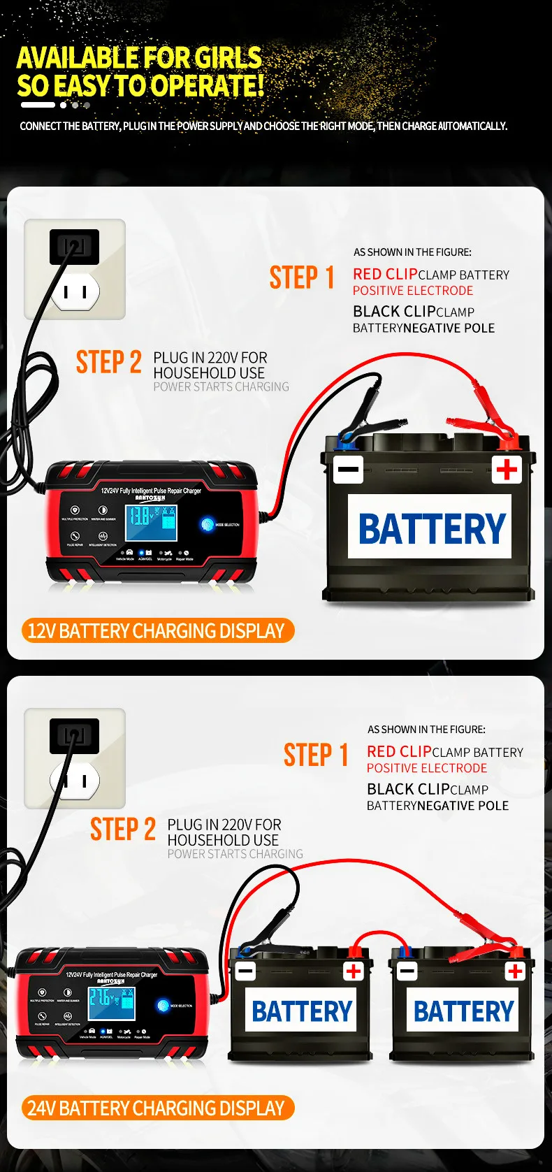 Illustration of battery maintenance cycle