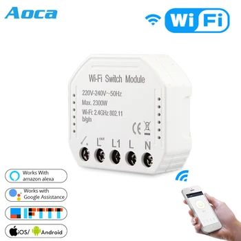 Wifi Smart Light Switch Diy Breaker Module Smart Switch Life/Tuya APP Remote Control,Works with Alexa Echo Google Home 1/2 Way
Wifi Smart Light Switch Diy Breaker Module Smart Switch Life/Tuya APP Remote Control,Works with Alexa Echo Google Home 1/2 Way