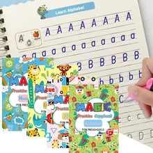 Children's Magic Book 4 Volumes/sets of Reusable 3D Magic Practice Notebooks Large Size Calligraphy Copybook English Numbers
Children's Magic Book 4 Volumes/sets of Reusable 3D Magic Practice Notebooks Large Size Calligraphy Copybook English Numbers