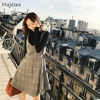 Two Piece Sets Women Elegant A-line Woolen Blends Black Tops Knitting Winter Warm Womens Clothing Korean Style All-match Casual 
Two Piece Sets Women Elegant A-line Woolen Blends Black Tops Knitting Winter Warm Womens Clothing Korean Style All-match Casual