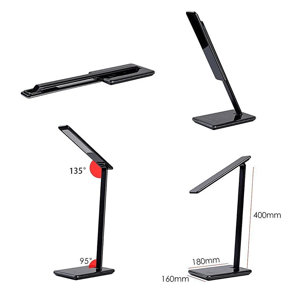 Folding Eye Protection LED Desk Table Lamp with Qi Wireless Charger for iPhone X XS 8 Samsung S9 S8 Desktop Charging Pad
Folding Eye Protection LED Desk Table Lamp with Qi Wireless Charger for iPhone X XS 8 Samsung S9 S8 Desktop Charging Pad