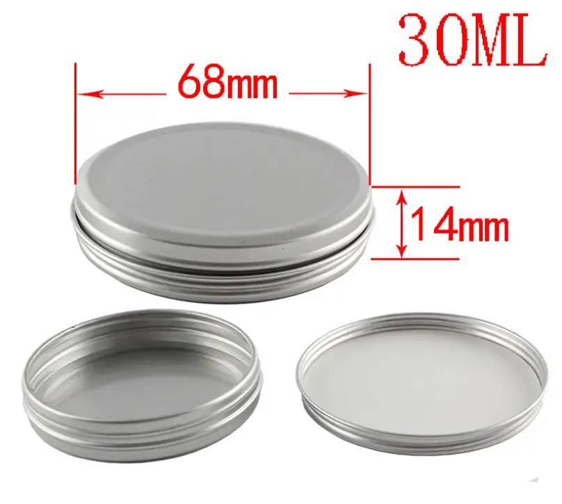 500 Pcs 30ml Makeup Boxes Empty Aluminium Jar Aluminum Cases Sample Jars Container for Cosmetics SN3501 | Дом и сад
