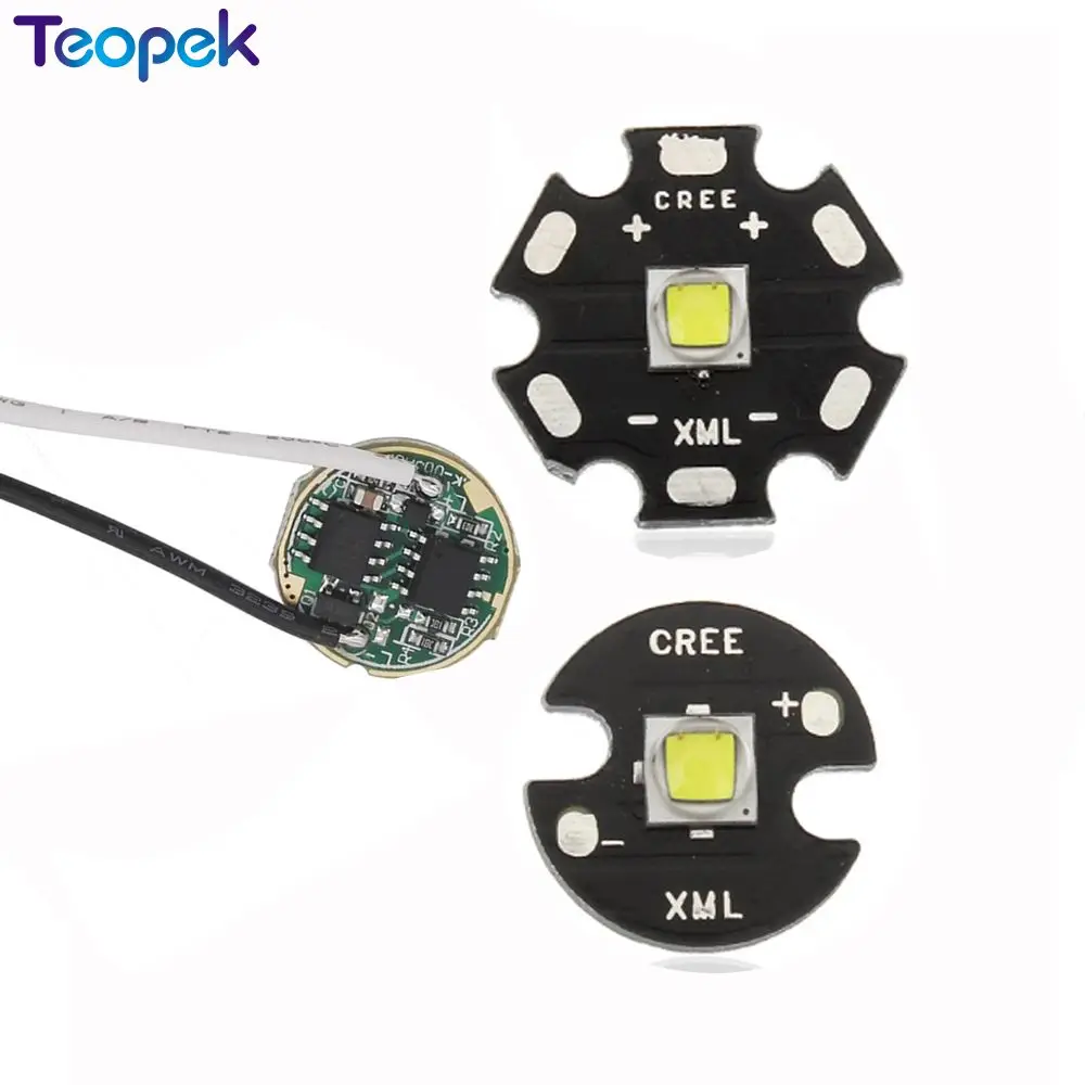 2 set Cree XML2 LED Cool White Color 10W LED Emitter Chip 16mm/20mm PCB +DC3.7V 2.5A LED Driver for XM-L2 Flashlight
2 set Cree XML2 LED Cool White Color 10W LED Emitter Chip 16mm/20mm PCB +DC3.7V 2.5A LED Driver for XM-L2 Flashlight