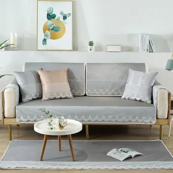 Solid Color Sofa Cover Ice Silk Cushion Mat Slipcover Nordic Summer Bed Cover Non-slip Universal Sofa covers For Living room
Solid Color Sofa Cover Ice Silk Cushion Mat Slipcover Nordic Summer Bed Cover Non-slip Universal Sofa covers For Living room
