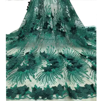 Nigerian Beaded Lace Fabric 2019 High Quality African 3D Net Lace Fabric Wedding French Tulle Lace Material For Dress
Nigerian Beaded Lace Fabric 2019 High Quality African 3D Net Lace Fabric Wedding French Tulle Lace Material For Dress